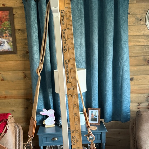 Spartina 449 Brown, Navy and Tan Patterned Shoulder Bag - Picture 4 of 8